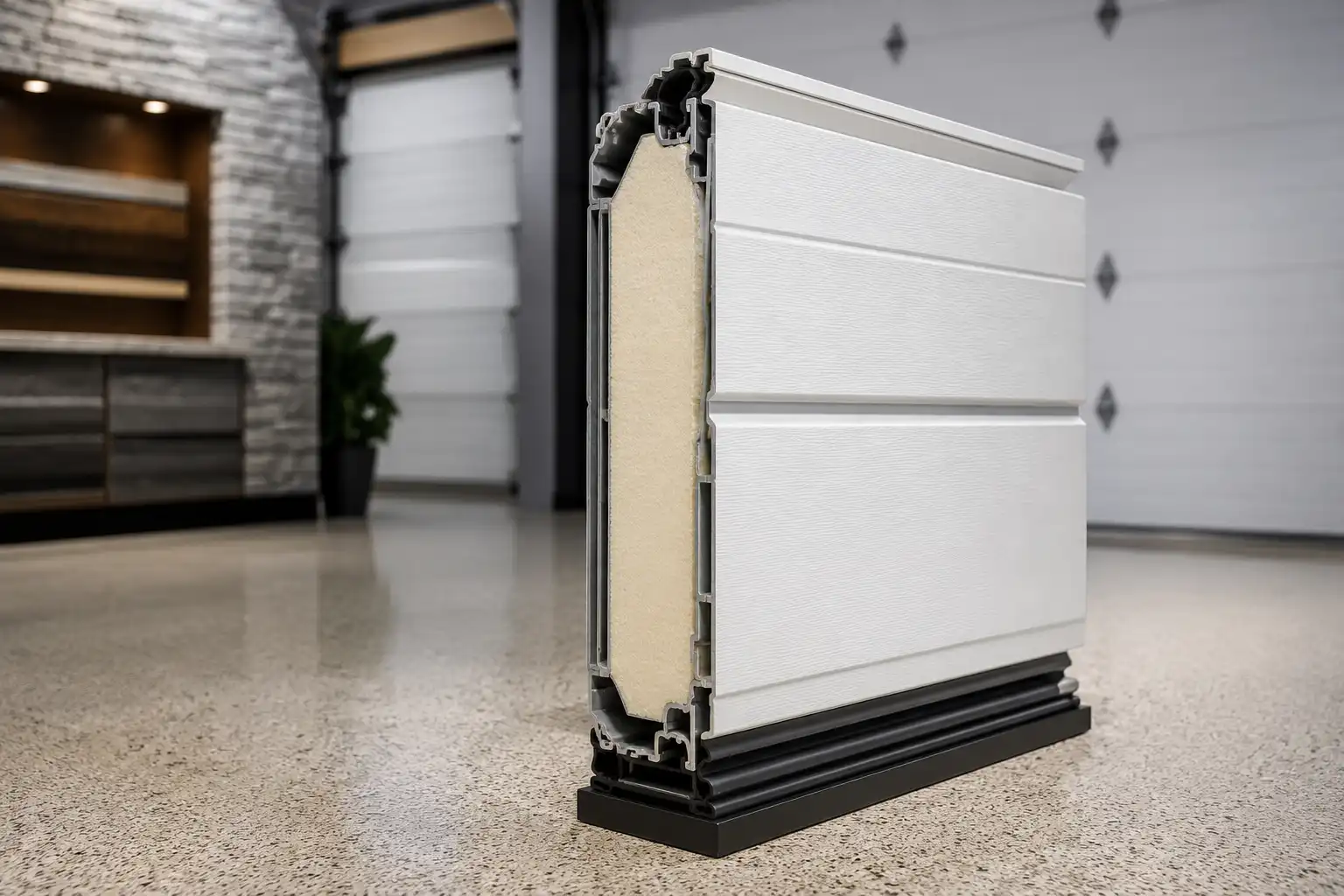 High-Performance garage door construction